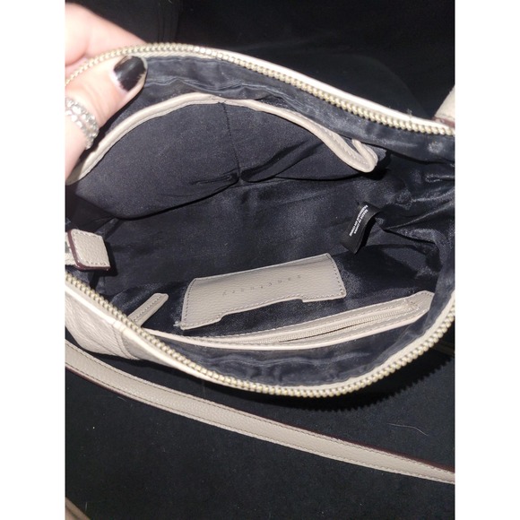 Sanctuary Handbag Gray Leather Satchel Purse Crossbody Bag Tassel - Picture 7 of 8